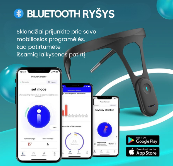 Upper™ Išmanus laikysenos korektorius